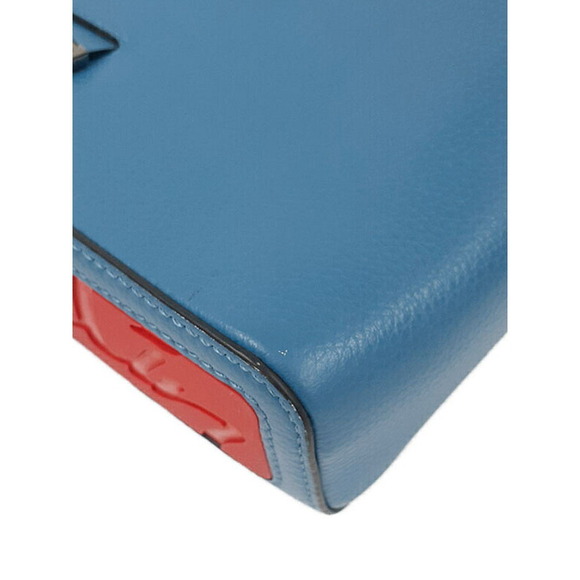 Christian Louboutin Kypipouch leather crossbody bag blue calf leather - Picture 9 of 9